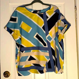 Shein geometric blouse